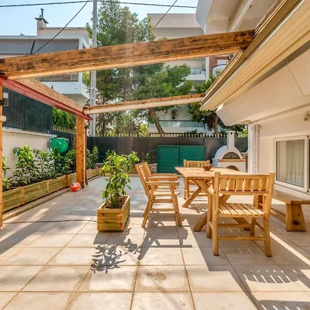 Voula Luxury Modern Living 1 Bd Apt With Garden Villa *
